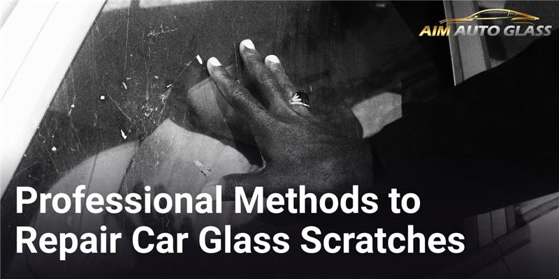 Professional car glass scratch repair process