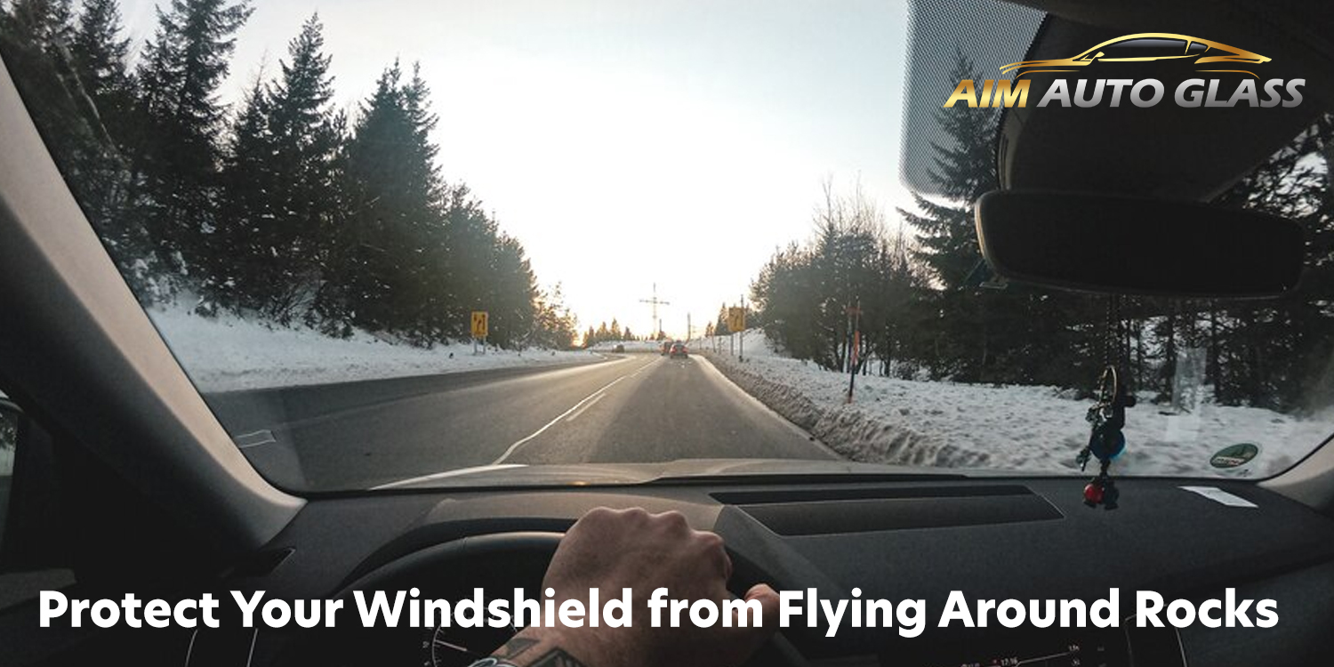 Protect windshield from rock chips